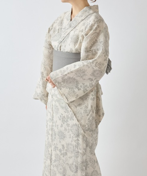 BEARDSLEY(ビアズリー)の「浴衣・マンガン絣ヒマワリ(その他小物・レディース・シルバー・FREE)」の9枚目の写真