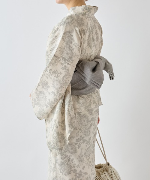 BEARDSLEY(ビアズリー)の「浴衣・マンガン絣ヒマワリ(その他小物・レディース・シルバー・FREE)」の16枚目の写真