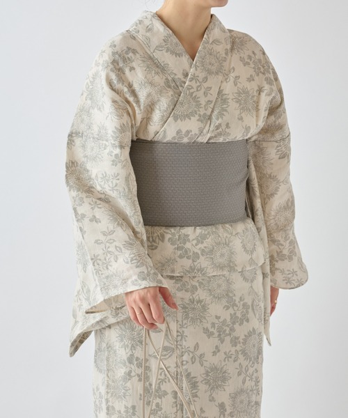 BEARDSLEY(ビアズリー)の「浴衣・マンガン絣ヒマワリ(その他小物・レディース・シルバー・FREE)」の7枚目の写真