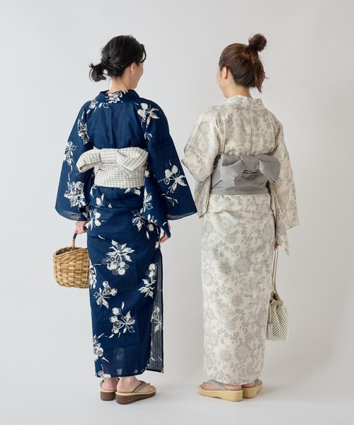 BEARDSLEY(ビアズリー)の「浴衣・マンガン絣ヒマワリ(その他小物・レディース・シルバー・FREE)」の10枚目の写真