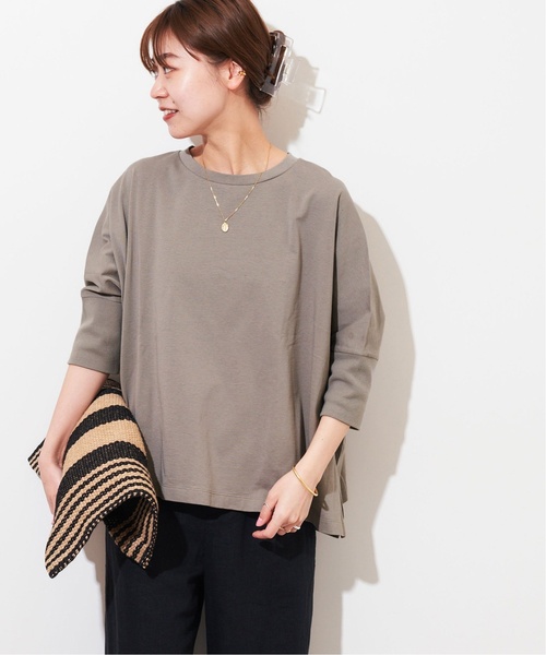 JOURNAL STANDARD relume(ジャーナルスタンダード レリューム)の「《追加4》MVSコットンワイドプルオーバー(Tシャツ/カットソー・レディース・グレー/ブラック・FREE)」の9枚目の写真