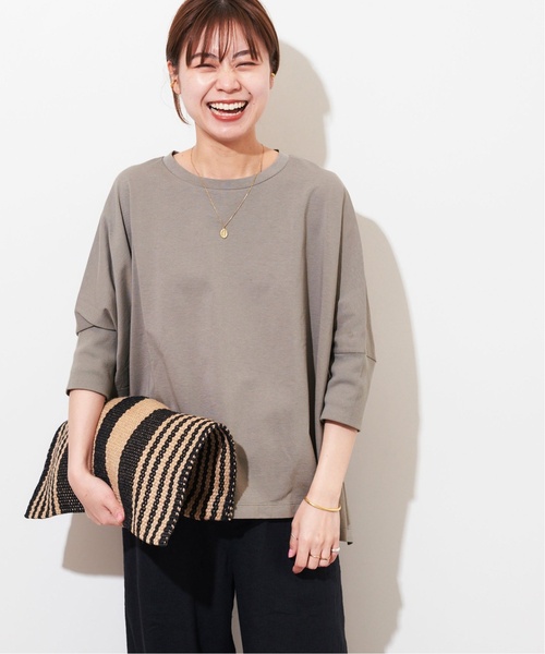 JOURNAL STANDARD relume(ジャーナルスタンダード レリューム)の「《追加4》MVSコットンワイドプルオーバー(Tシャツ/カットソー・レディース・グレー/ブラック・FREE)」の17枚目の写真