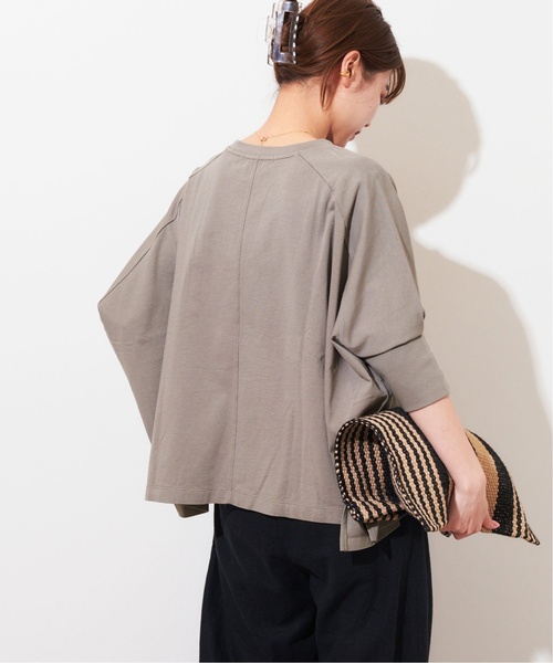 JOURNAL STANDARD relume(ジャーナルスタンダード レリューム)の「《追加4》MVSコットンワイドプルオーバー(Tシャツ/カットソー・レディース・グレー/ブラック・FREE)」の13枚目の写真