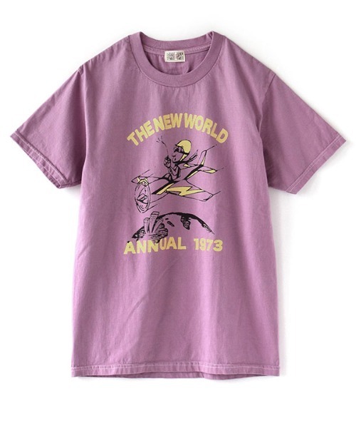 e-zakkamania stores(イーザッカマニアストアーズ)の「アメリカンコットン ヴィンテージ Tシャツ(Tシャツ/カットソー・レディース・イエロー/モカ/グリーン/ライトブルー/ライラック・M)」の14枚目の写真