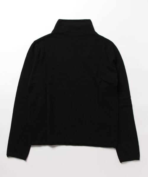 BENETTON (UNITED COLORS OF BENETTON)（ベネトンユナイテッドカラーズオブベネトン）の「ハイネックウール混二ット・セーター（ニット/セーター・レディース・ブラック/ターコイズブルー・LARGE/MEDIUM/SMALL/X-SMALL）」の3枚目の写真