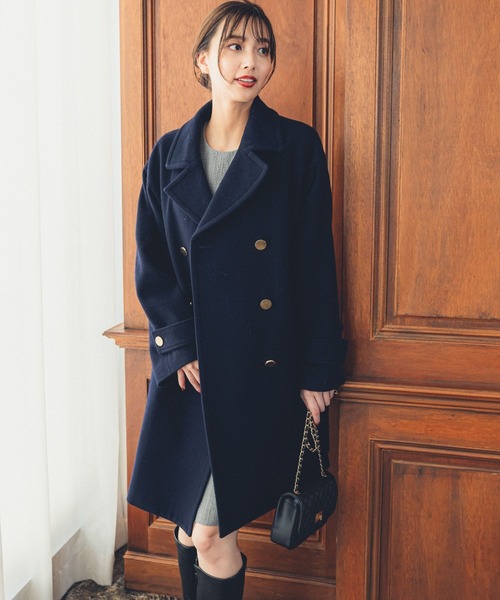 Andemiu（アンデミュウ）の「アソートＰコート965876（ピーコート・レディース・マルチ/ネイビー/モカ/ブラウン・FREE）」の7枚目の写真