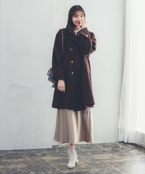 Andemiu（アンデミュウ）の「アソートＰコート965876（ピーコート・レディース・マルチ/ネイビー/モカ/ブラウン・FREE）」の9枚目の写真