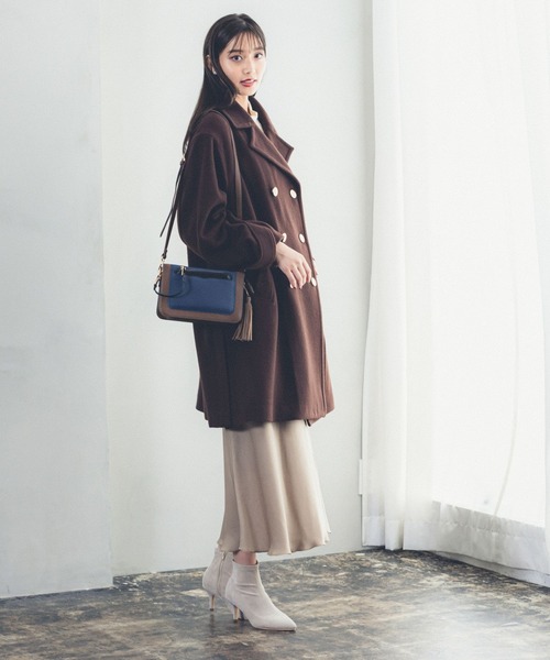 Andemiu（アンデミュウ）の「アソートＰコート965876（ピーコート・レディース・マルチ/ネイビー/モカ/ブラウン・FREE）」の10枚目の写真