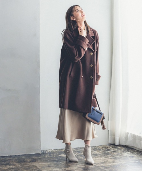 Andemiu（アンデミュウ）の「アソートＰコート965876（ピーコート・レディース・マルチ/ネイビー/モカ/ブラウン・FREE）」の12枚目の写真