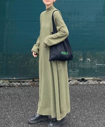 CORNERS | ハイネックニットロングワンピース(ワンピース)