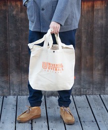 UNIVERSAL OVERALL（ユニバーサルオーバーオール）の「【UNIVERSALOVERALL/ユニバーサルオーバーオール】コットン　2WAY　トートバッグ　ショルダーバッグ　ブランドロゴ（トートバッグ）」