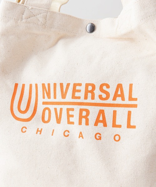 UNIVERSAL OVERALL(ユニバーサルオーバーオール)の「【UNIVERSALOVERALL/ユニバーサルオーバーオール】コットン 2WAY トートバッグ ショルダーバッグ ブランドロゴ(トートバッグ・メンズ・ホワイト系その他/ブラック/ホワイト/ブラック系その他・FREE)」の6枚目の写真
