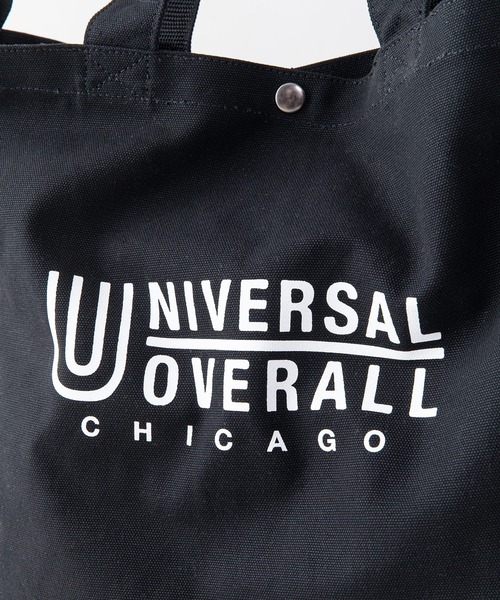 UNIVERSAL OVERALL(ユニバーサルオーバーオール)の「【UNIVERSALOVERALL/ユニバーサルオーバーオール】コットン 2WAY トートバッグ ショルダーバッグ ブランドロゴ(トートバッグ・メンズ・ホワイト系その他/ブラック/ホワイト/ブラック系その他・FREE)」の8枚目の写真