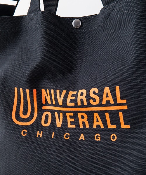 UNIVERSAL OVERALL(ユニバーサルオーバーオール)の「【UNIVERSALOVERALL/ユニバーサルオーバーオール】コットン 2WAY トートバッグ ショルダーバッグ ブランドロゴ(トートバッグ・メンズ・ホワイト系その他/ブラック/ホワイト/ブラック系その他・FREE)」の7枚目の写真