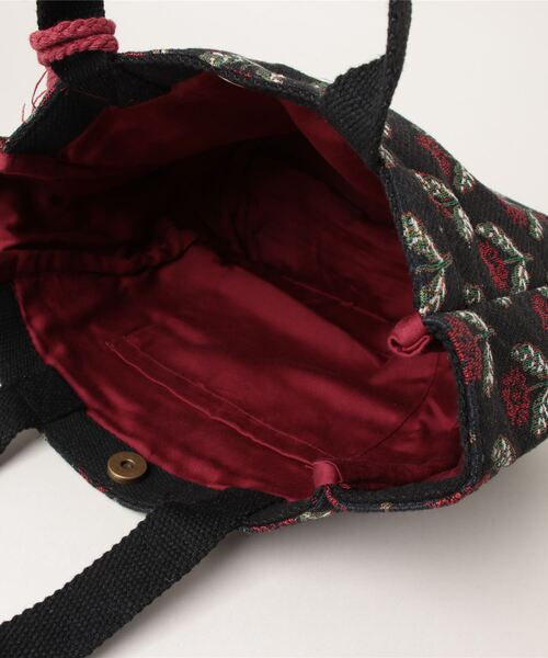 salle de bal（サルデバル）の「Craft India / クラフト インディア ハンドバッグ ランチバッグ bag M FRH（ハンドバッグ・レディース・ブラック/ナチュラル/ブラック系その他/グレー/ブルー/ネイビー/ベージュ・M）」の15枚目の写真