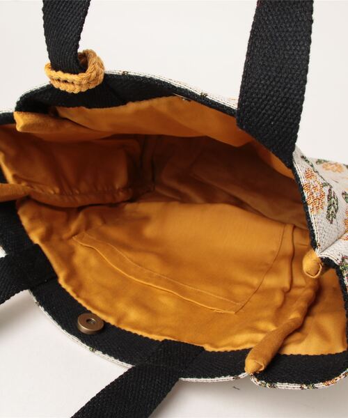 salle de bal（サルデバル）の「Craft India / クラフト インディア ハンドバッグ ランチバッグ bag M FRH（ハンドバッグ・レディース・ブラック/ナチュラル/ブラック系その他/グレー/ブルー/ネイビー/ベージュ・M）」の12枚目の写真