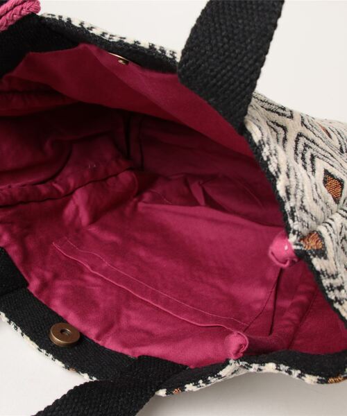 salle de bal（サルデバル）の「Craft India / クラフト インディア ハンドバッグ ランチバッグ bag M FRH（ハンドバッグ・レディース・ブラック/ナチュラル/ブラック系その他/グレー/ブルー/ネイビー/ベージュ・M）」の11枚目の写真