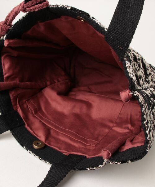 salle de bal（サルデバル）の「Craft India / クラフト インディア ハンドバッグ ランチバッグ bag M FRH（ハンドバッグ・レディース・ブラック/ナチュラル/ブラック系その他/グレー/ブルー/ネイビー/ベージュ・M）」の9枚目の写真