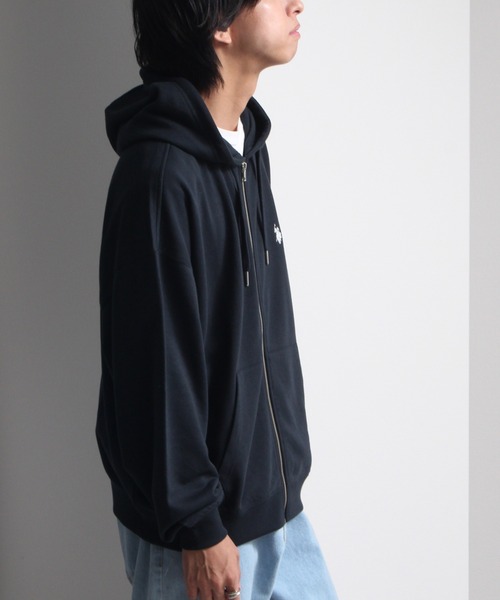 U.S. POLO ASSN.(ユーエスポロアッスン)の「【U.S. POLO ASSN./ユーエスポロアッスン】ワンポイントポニー刺繍 裏毛 ビッグシルエットフルジップパーカー(パーカー・メンズ・ネイビー/アッシュグレー/ブラック・L/M/LL)」の14枚目の写真