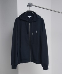 CORPUS　SELECT（コーパストーキョー）の「【U.S. POLO ASSN./ユーエスポロアッスン】ワンポイントポニー刺繍 裏毛 ビッグシルエットフルジップパーカー（パーカー）」