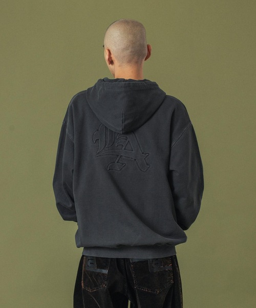 【IUGAMAKARAS】PIGMENT DYED SWEATSHIRT MUSINSA | IUGAMAKARAS Pigment Dyed Sweatshirt (Charcoal)