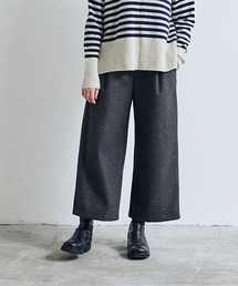 ニットメルトンカルゼストレートパンツ