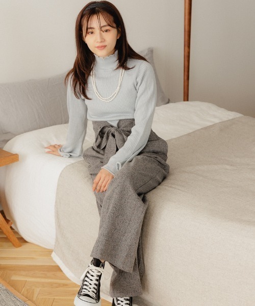 flower（フラワー）の「ツイードカチューシャ（カチューシャ・レディース・ブラック/ベージュ・FREE）」の5枚目の写真