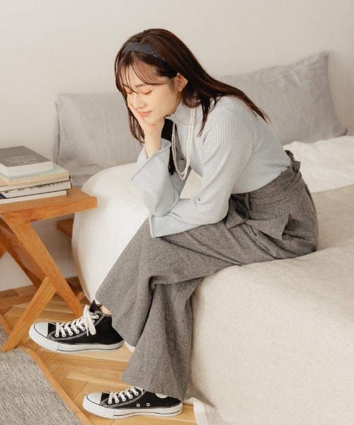 flower（フラワー）の「ツイードカチューシャ（カチューシャ・レディース・ブラック/ベージュ・FREE）」の6枚目の写真