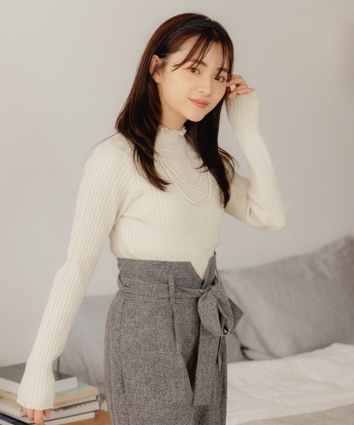 flower（フラワー）の「ツイードカチューシャ（カチューシャ・レディース・ブラック/ベージュ・FREE）」の10枚目の写真