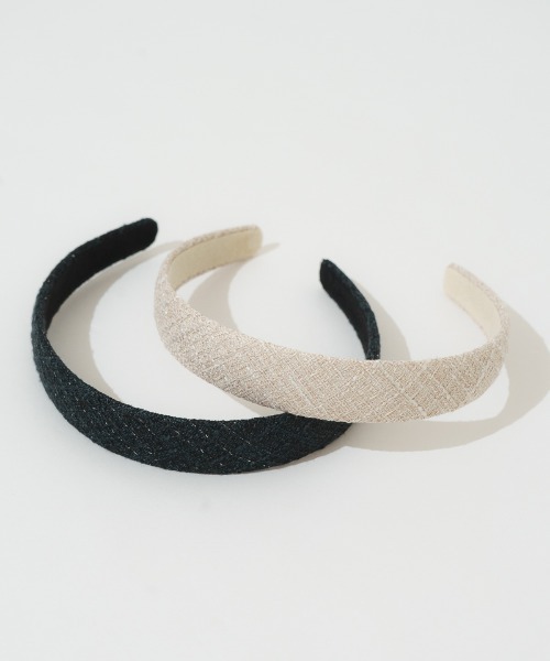 flower（フラワー）の「ツイードカチューシャ（カチューシャ・レディース・ブラック/ベージュ・FREE）」の13枚目の写真