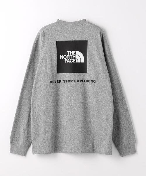 THE NORTH FACE(ザノースフェイス)の「<THE NORTH FACE> バック スクエア ロゴ ロングスリーブ Tシャツ(Tシャツ/カットソー・メンズ・ホワイト/ブラック/グレー・XL/L/M)」の5枚目の写真