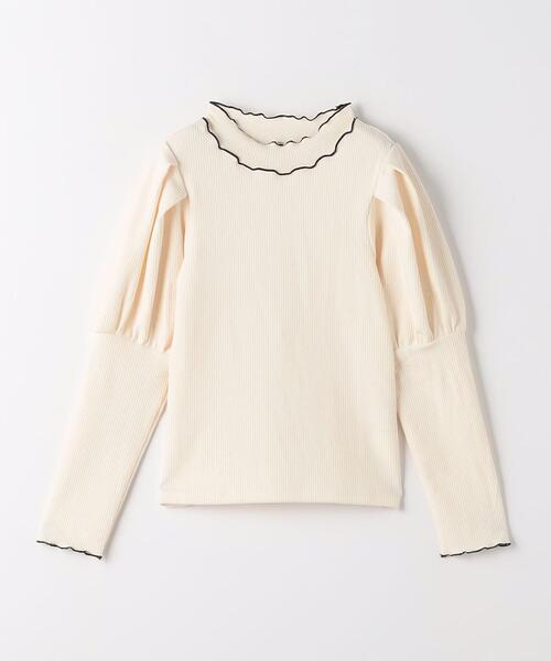 green label relaxing(グリーンレーベルリラクシング)の「TJ タックスリーブ メロー プルオーバー 100cm-130cm(Tシャツ/カットソー・キッズ・マスタード/ブラック/オフホワイト・120cm/130cm/100cm/110cm)」の2枚目の写真