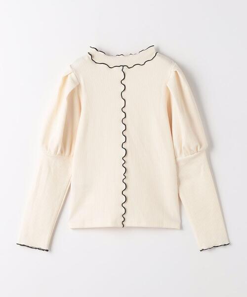 green label relaxing(グリーンレーベルリラクシング)の「TJ タックスリーブ メロー プルオーバー 100cm-130cm(Tシャツ/カットソー・キッズ・マスタード/ブラック/オフホワイト・120cm/130cm/100cm/110cm)」の4枚目の写真