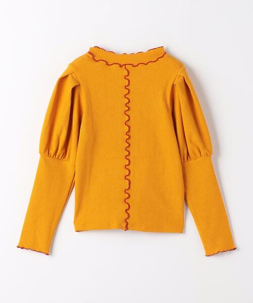 green label relaxing(グリーンレーベルリラクシング)の「TJ タックスリーブ メロー プルオーバー 100cm-130cm(Tシャツ/カットソー・キッズ・マスタード/ブラック/オフホワイト・120cm/130cm/100cm/110cm)」の12枚目の写真