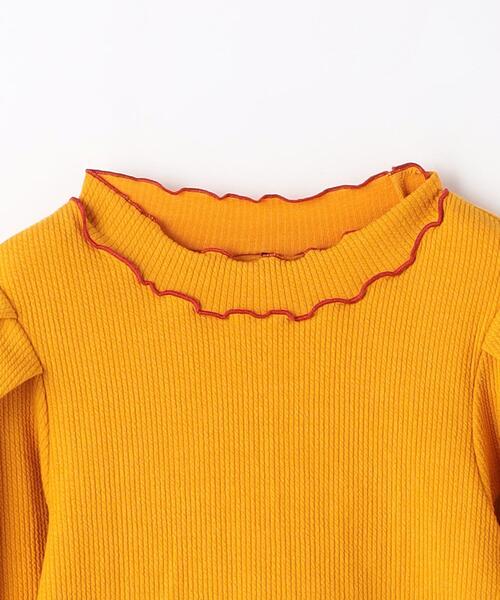 green label relaxing(グリーンレーベルリラクシング)の「TJ タックスリーブ メロー プルオーバー 100cm-130cm(Tシャツ/カットソー・キッズ・マスタード/ブラック/オフホワイト・120cm/130cm/100cm/110cm)」の13枚目の写真