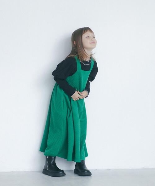 green label relaxing(グリーンレーベルリラクシング)の「TJ タックスリーブ メロー プルオーバー 100cm-130cm(Tシャツ/カットソー・キッズ・マスタード/ブラック/オフホワイト・120cm/130cm/100cm/110cm)」の18枚目の写真