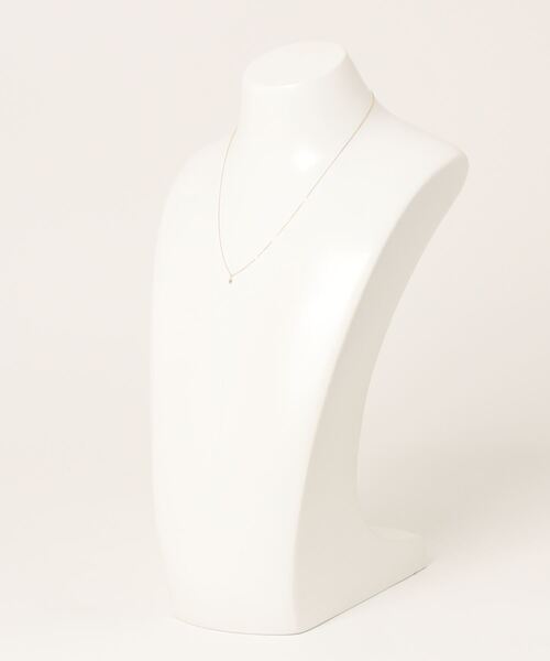 anq.【アンク】K18 ティアドロップ ダイヤモンドネックレス anq.】K18・ティアドロップ 0.12ctダイヤモンド ネックレス | KU