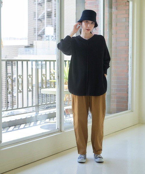 studio CLIP（スタディオクリップ）の「【玄長なおこさんコラボ/3シーズンニット】洗える着回し軽ニット（ニット/セーター・レディース・レッド/ブラック/その他7/アイボリー/グレー・FREE）」の7枚目の写真