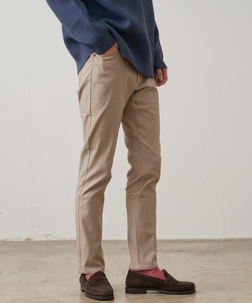 Blue Standard (ブルースタンダード)の「【BLUE STANDARD/ブルースタンダード】 極ストレッチ スーパーストレッチ 裏起毛スリムテーパードパンツ 暖パンツ 冬パンツ 美脚パンツ(その他パンツ・メンズ・チャコールグレー/ライトグレー/ブラック/ベージュ・MEDIUM/X-LARGE/LARGE)」の4枚目の写真