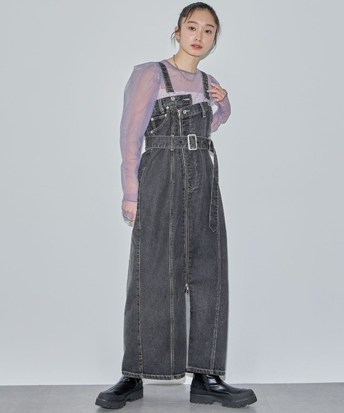 ELLEgirl(エルガール)の「配色ダブルチュールパフスリーブトップス【ELLEgirl/エル ガール】(シャツ/ブラウス・レディース・シャーベット/グレー/ライトピンク/ダークラベンダー・FREE)」の10枚目の写真