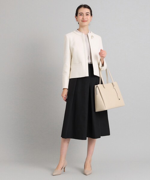 OPAQUE.CLIP（オペークドットクリップ）の「◆【A4収納可】3層トートバッグ/通勤・セレモニー対応（トートバッグ・レディース・ベージュ/グレー/ブラック・00）」の21枚目の写真