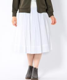 coen | 【Market】ソリッドギャザーフレアスカート◆(スカート)