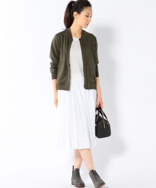 coen(コーエン)の「【Market】ソリッドギャザーフレアスカート◆(スカート・レディース・オフホワイト/ネイビー・FREE)」の3枚目の写真