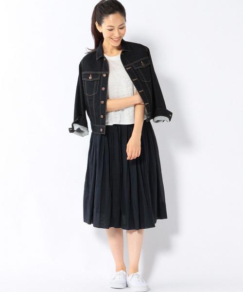 coen(コーエン)の「【Market】ソリッドギャザーフレアスカート◆(スカート・レディース・オフホワイト/ネイビー・FREE)」の10枚目の写真