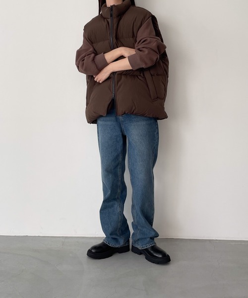 CANAL JEAN（キャナルジーン）の「El mar　コンパクト裏起毛クルーネックトレーナー（スウェット・レディース・オートミール/ネイビー/セージグリーン/ブラウン・ONE SIZE）」の7枚目の写真