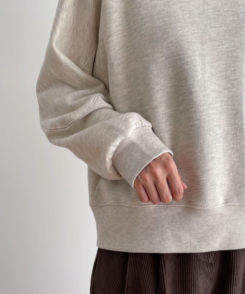 CANAL JEAN（キャナルジーン）の「El mar　コンパクト裏起毛クルーネックトレーナー（スウェット・レディース・オートミール/ネイビー/セージグリーン/ブラウン・ONE SIZE）」の21枚目の写真