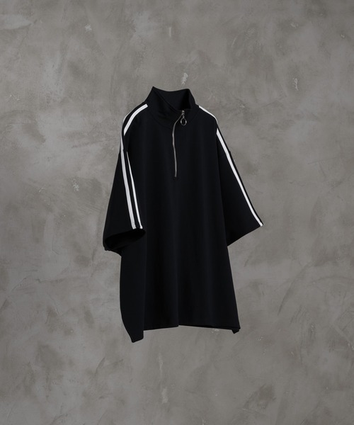 extra quality cotton punch dolman half ring zip T / エクストラ