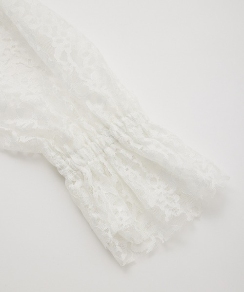 MILKFED.（ミルクフェド）の「LACE BLOUSE（シャツ/ブラウス・レディース・ホワイト/ライトブルー/ブラック・ONE SIZE）」の10枚目の写真