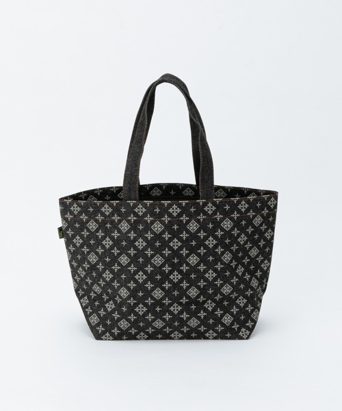 Daily russet（デイリー ラシット）の「モノグラム デニムバッグ（S）（トートバッグ・レディース・ホワイト/グレー/ピンク/ベージュ・FREE）」の6枚目の写真