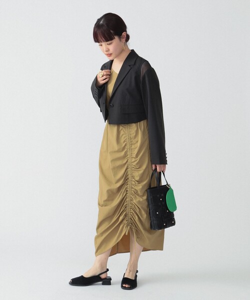 Ray BEAMS（レイビームス）の「RBS / シアー ショルダー ジャケット（テーラードジャケット・レディース・ブラック/シルバー・0/1）」の7枚目の写真